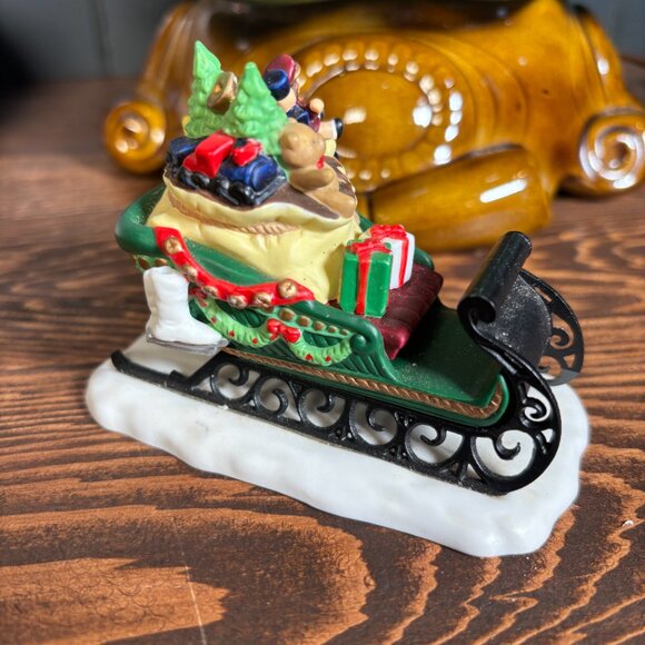 Department 56 Accessories Brick Lift, North Pole Sleigh, School Sleigh Express - Picture 6 of 12